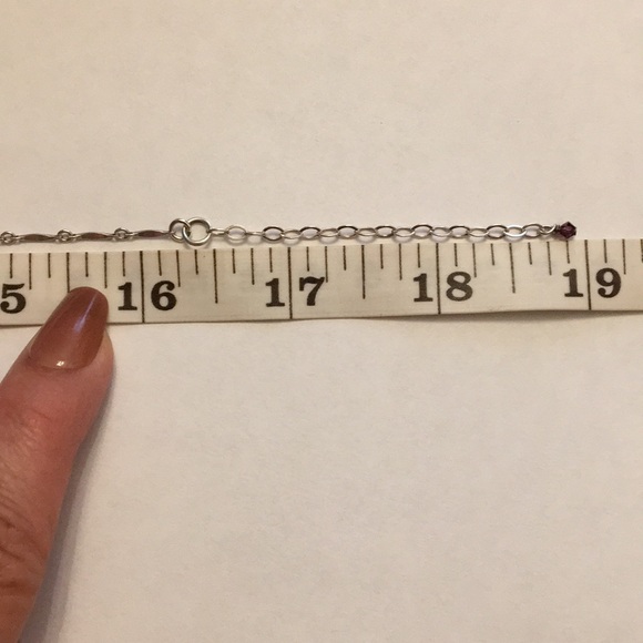 Sterling & Amethyst teardrops vintage artisan necklace - Picture 12 of 16